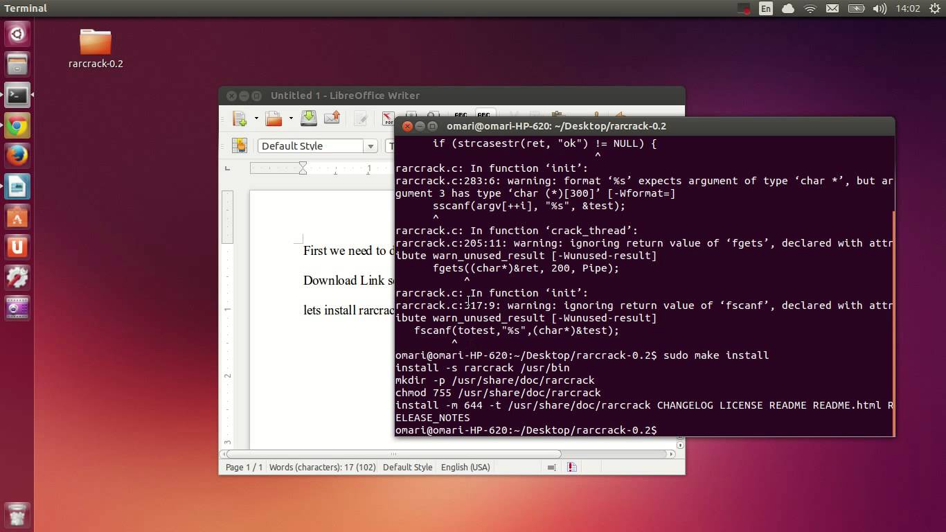 Ubuntu’da terminalden Rar’lı Dosya Açma ve Sıkıştırma