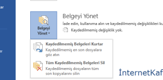 Kaydedilmemiş Word Dosyasını Kurtaralım