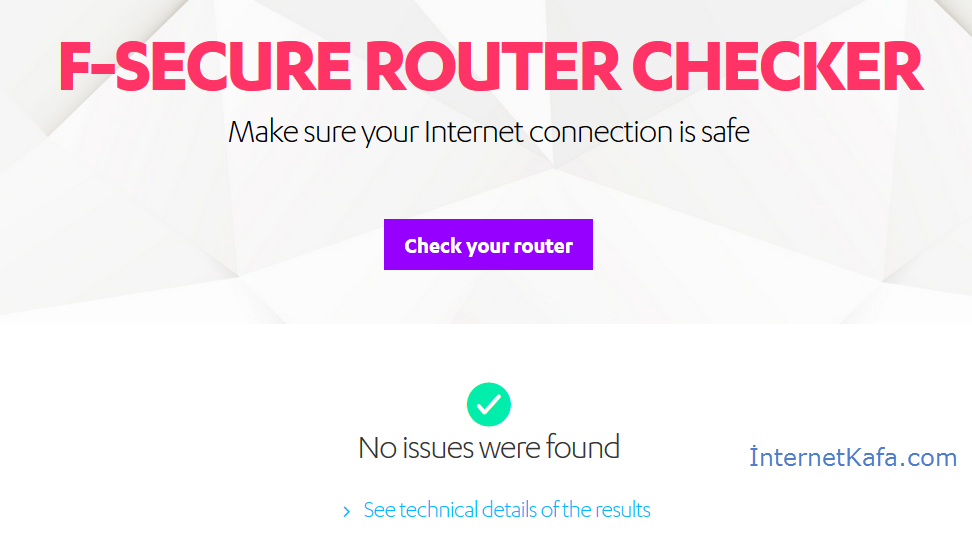 F-Secure Router Checker ile Zararlı Dns’leri Bulun