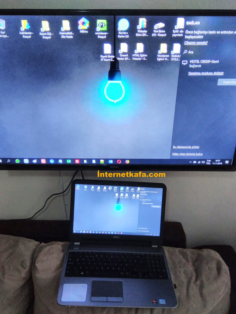 Windows 10 Ekran Görüntüsünü Televizyon Ekranına Yansıtma