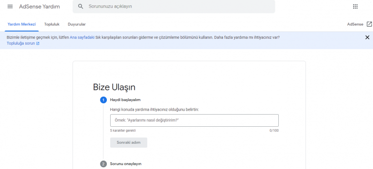 Google AdSense ile İletişim Yoluyla Sorunlarınızı Düzeltin Google AdSense ile İletişim Yoluyla Sorunlarınızı Düzeltin
